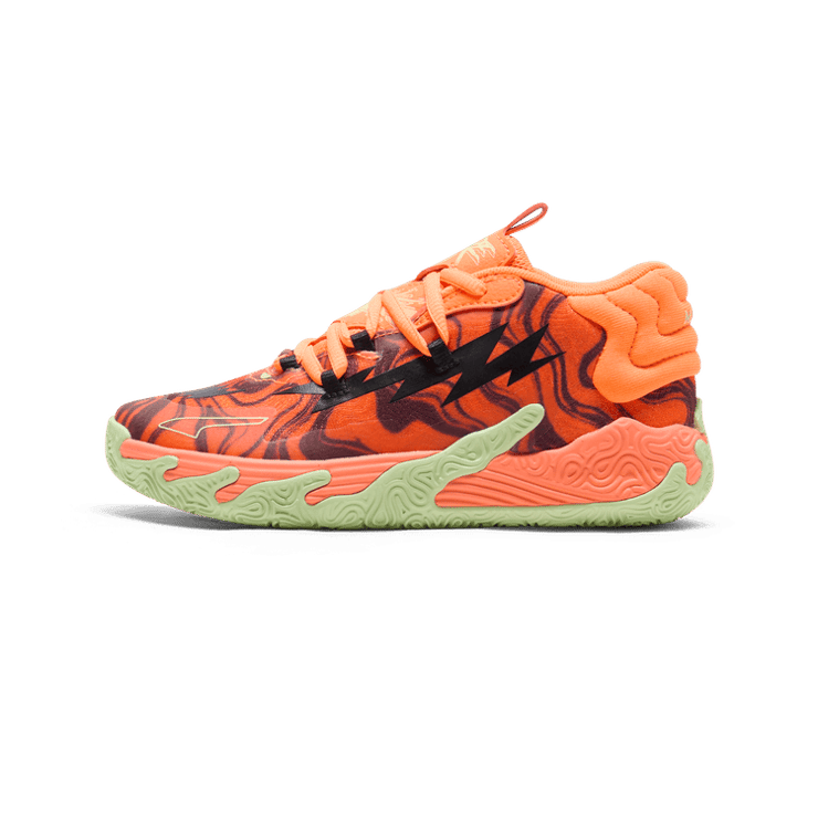 PUMA x LAMELO BALL MB.03 Halloween Basketball in Fluro Orange Pes/Black (PS) Angle 1