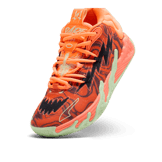 PUMA x LAMELO BALL MB.03 Halloween Basketball in Fluro Orange Pes/Black (GS) Angle 2