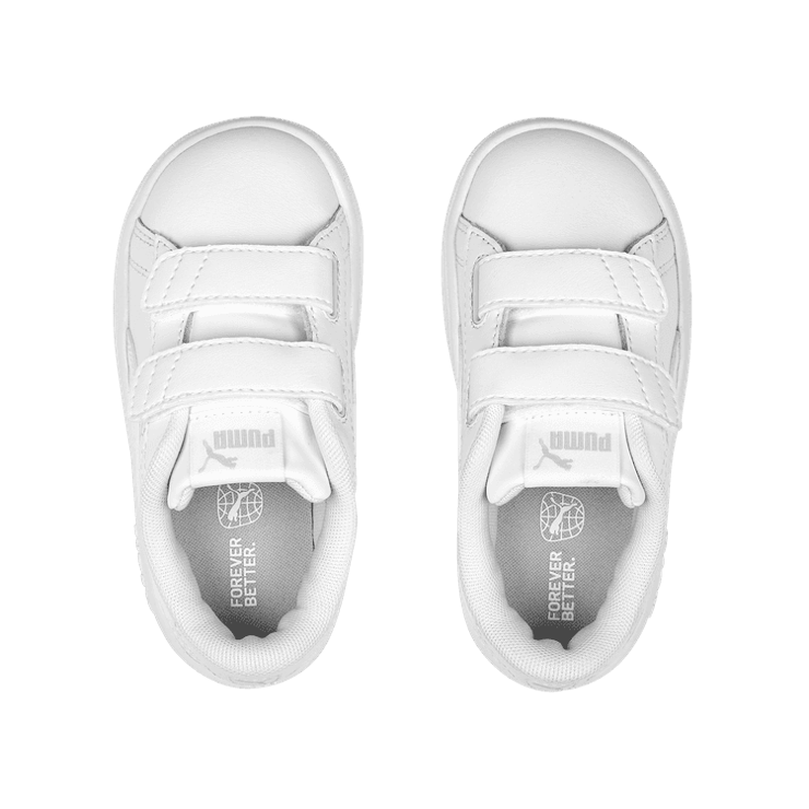Puma Smash 3.0 Leather Velcro 'White Cool Light Grey' (TD) Angle 2