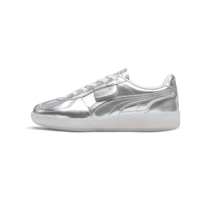 PUMA Palermo Chrome Sneakers in Silver/Feather Grey (GS) Angle 1