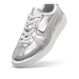 PUMA Palermo Chrome Sneakers in Silver/Feather Grey (GS) Angle 2