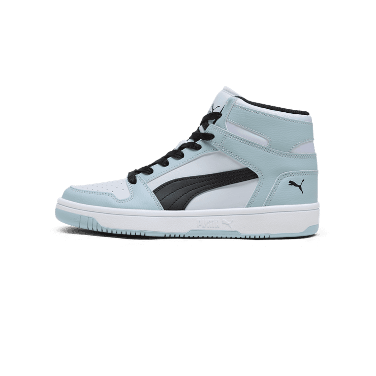 PUMA Rebound LayUP SL Sneakers in Silver Mist/Black/Frosted Dew Angle 1