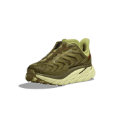 Hoka One One Project Clifton 'Avocado Dark Citron' Angle 1