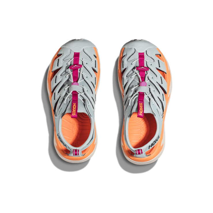 Hoka One One Hopara Sandal Ice Flow Mock Orange Angle 0