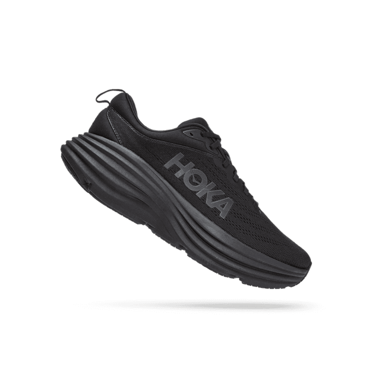 Hoka One One Bondi 8 2E Wide 'Triple Black' Angle 0