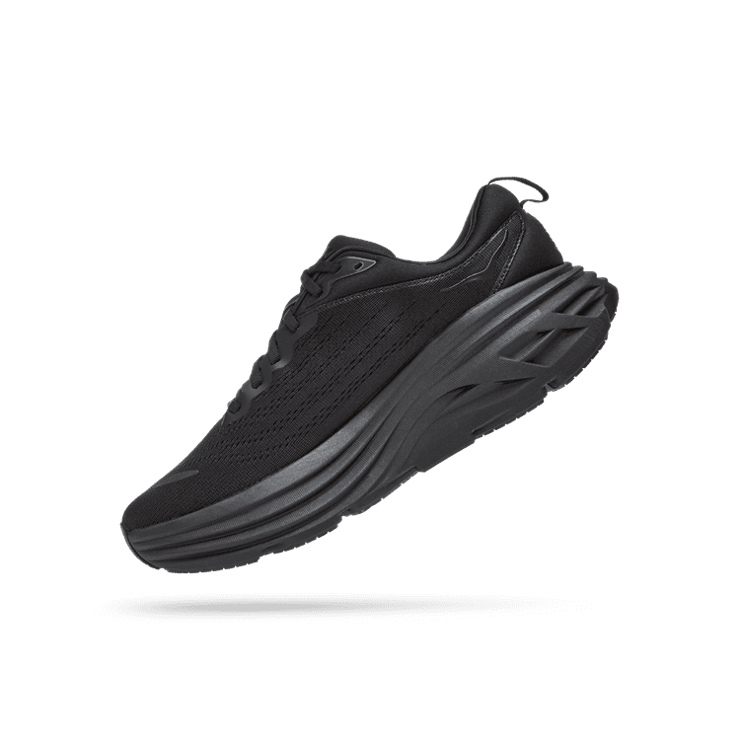 Hoka One One Bondi 8 2E Wide 'Triple Black' Angle 2