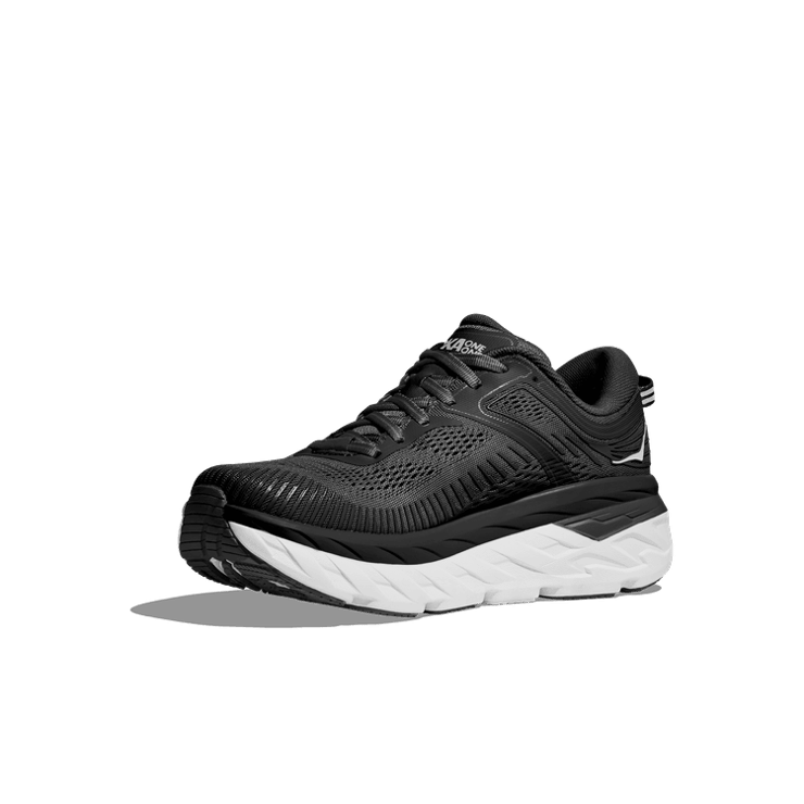 Hoka One One Bondi 7 'Black White' (W) Angle 1