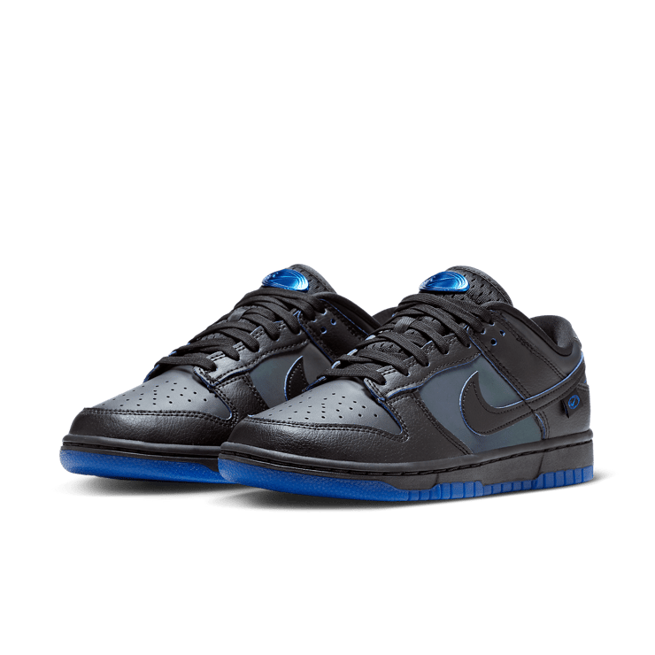 Nike Dunk Low Iridescent Black Royal Angle 2