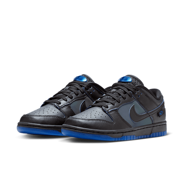 Nike Dunk Low Iridescent Black Royal Angle 2