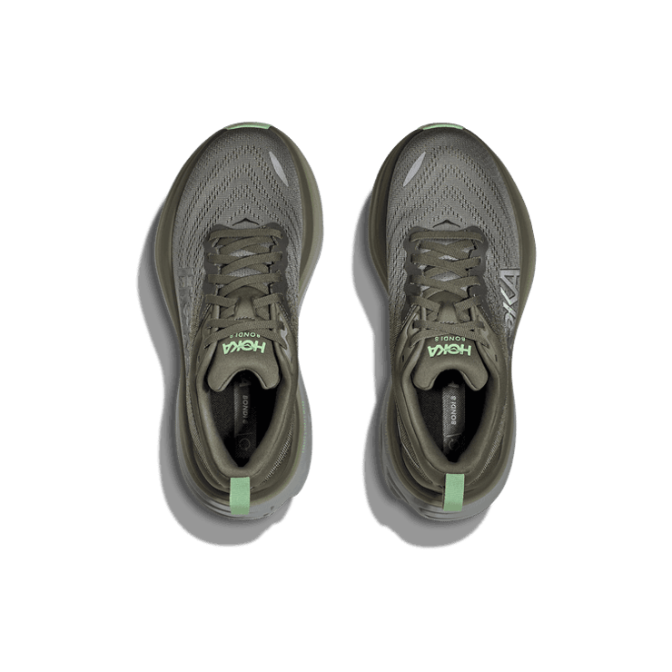 Hoka One One Bondi 8 Sharkskin Harbor Mist Green Angle 0