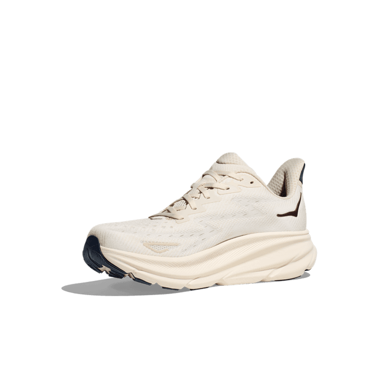 Hoka One One Clifton 9 Oat Milk Alabaster Angle 1