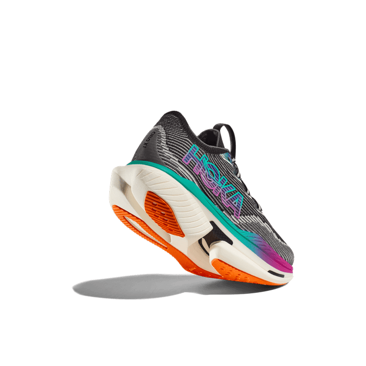 Hoka One One Cielo X1 Black Electric Aqua Angle 2