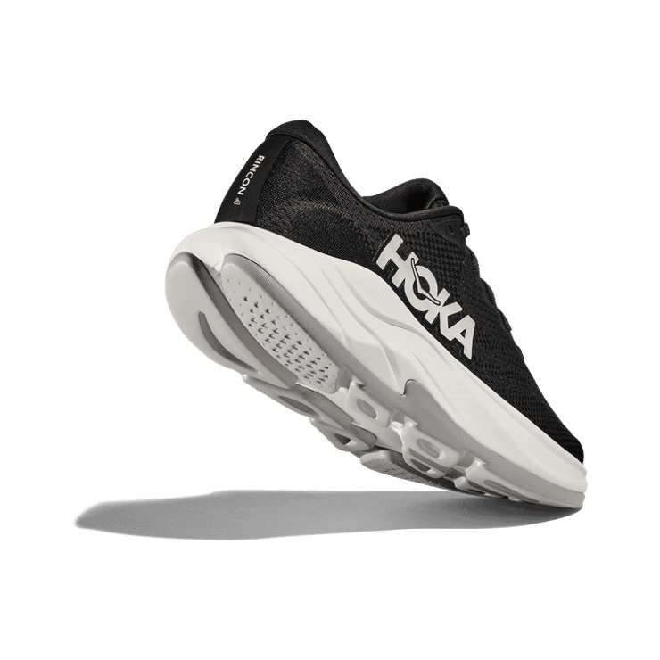 Hoka One One Rincon 4 Wide Black White Angle 2