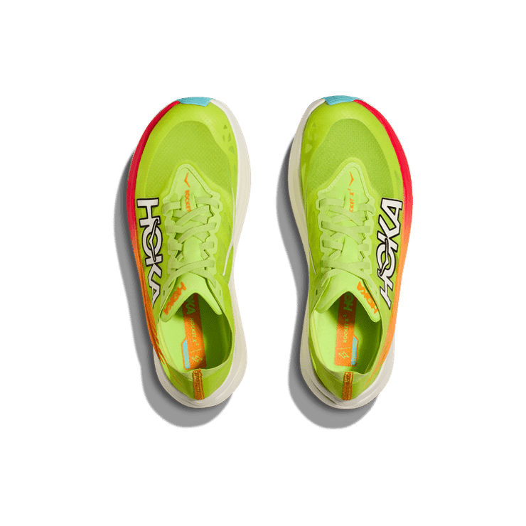 Hoka One One Rocket X 2 Lettuce Solar Flare Angle 0