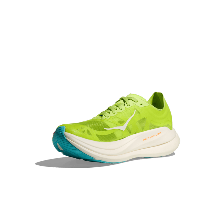 Hoka One One Rocket X 2 Lettuce Solar Flare Angle 1