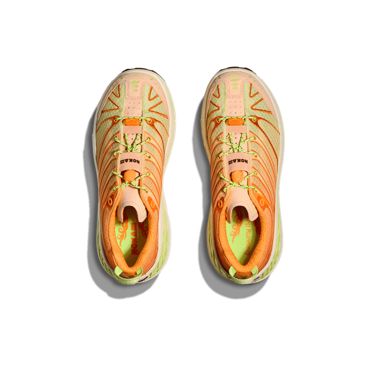 Hoka One One Stinson EVO OG Solar Flare Cantaloupe Angle 0