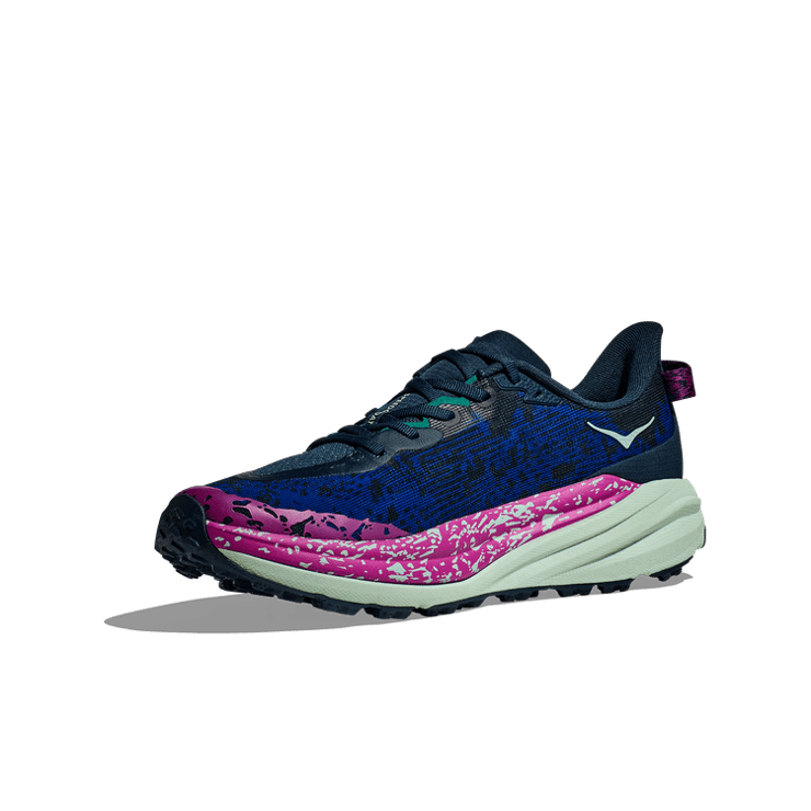 Hoka One One Speedgoat 6 Stormy Skies Aqua Breeze Angle 1