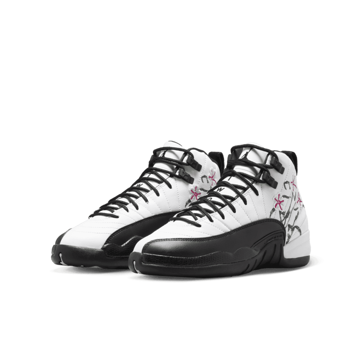 Air Jordan 12 Retro Floral (GS) Angle 2