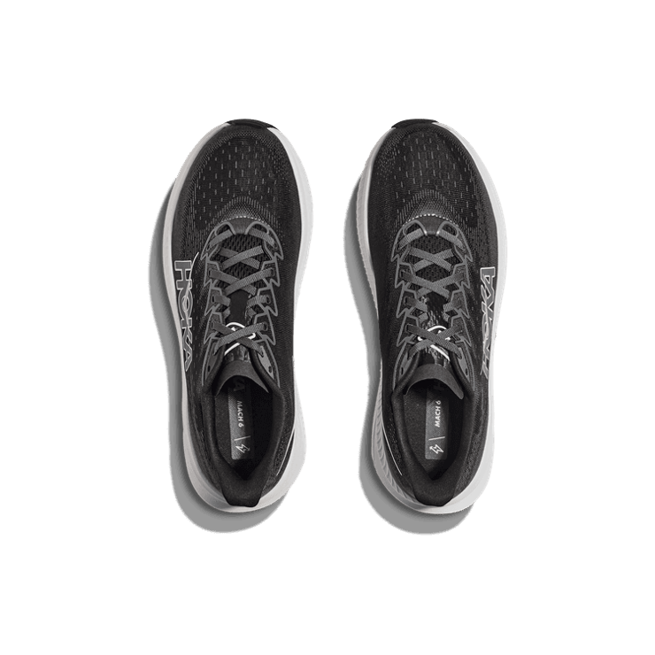 Hoka One One Mach 6 Wide 'Black White' Angle 0