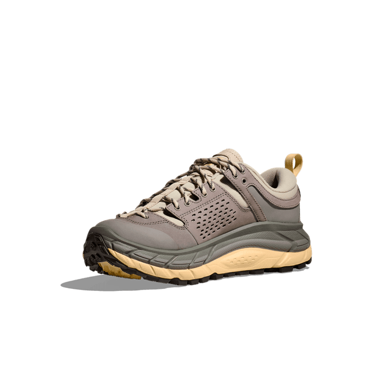 Hoka One One Tor Ultra Lo Oat Milk Opal Angle 1