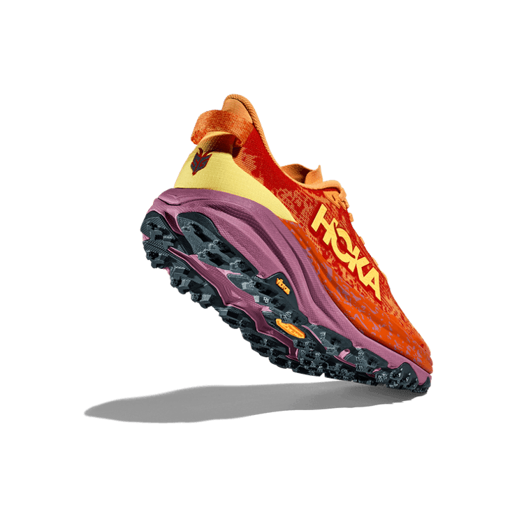Hoka One One Speedgoat 6 Wide Orange Angle 2