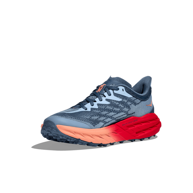 Hoka One One Speedgoat 5 Real Teal Papaya (W) Angle 1