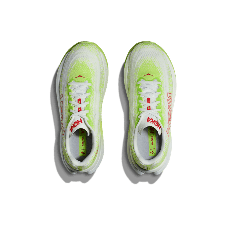 Hoka One One Mach X Lettuce White Angle 0