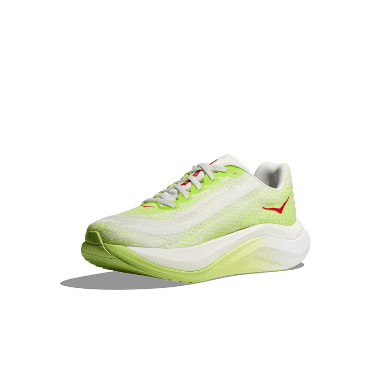 Hoka One One Mach X Lettuce White Angle 1