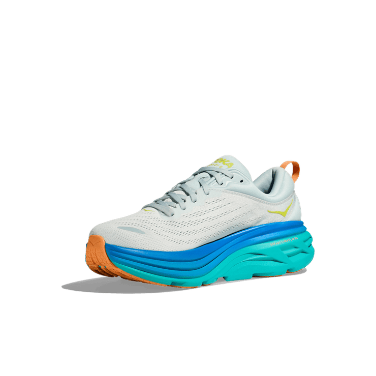 Hoka One One Bondi 8 Ice Flow Bit Of Blue Angle 1