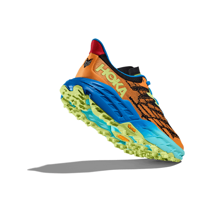 Hoka One One Speedgoat 5 Solar Flare Diva Blue Angle 2