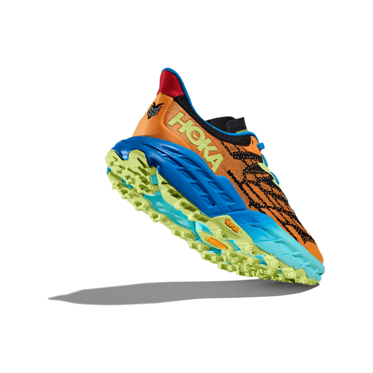 Hoka One One Speedgoat 5 Solar Flare Diva Blue Angle 2