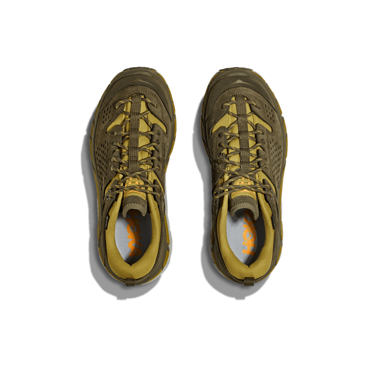 Hoka One One Tor Ultra Dark Olive Mercury Angle 0