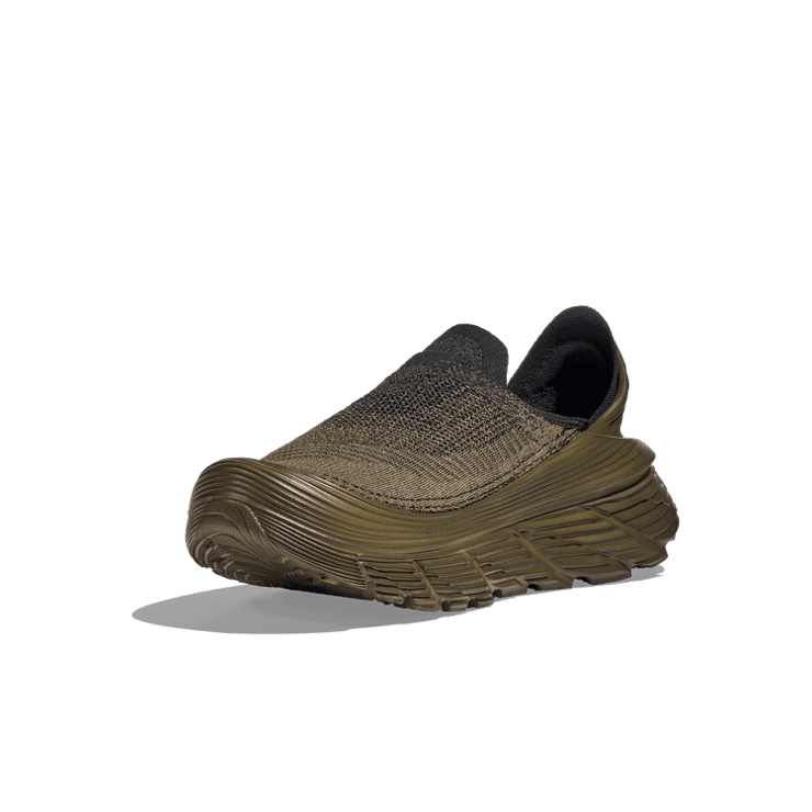 Hoka One One Restore TC Dark Olive Angle 1