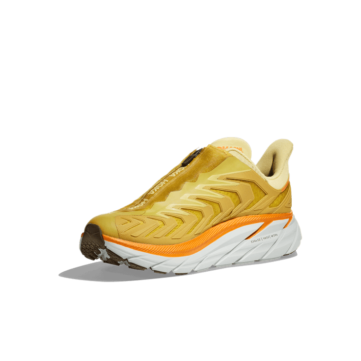 Hoka One One Clifton Golden Lichen Angle 1