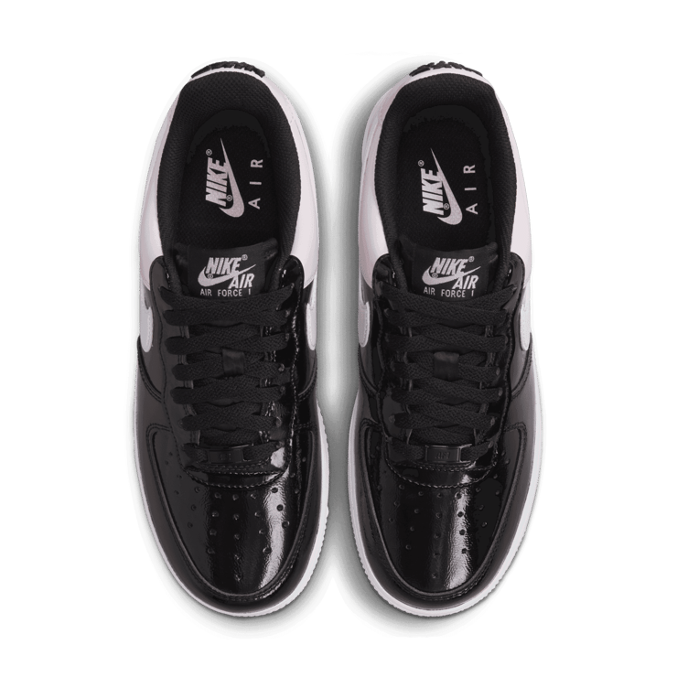 Nike Air Force 1 Low Patent Black Pink (W) Angle 1