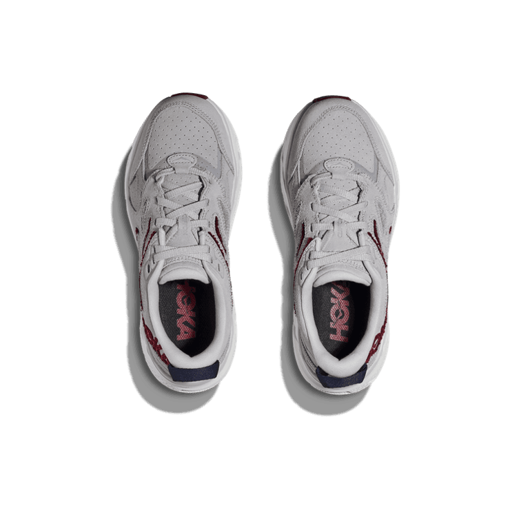 Hoka One One Clifton L Embroidery Lunar Rock Cabernet Angle 0