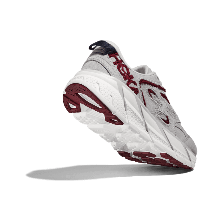 Hoka One One Clifton L Embroidery Lunar Rock Cabernet Angle 2