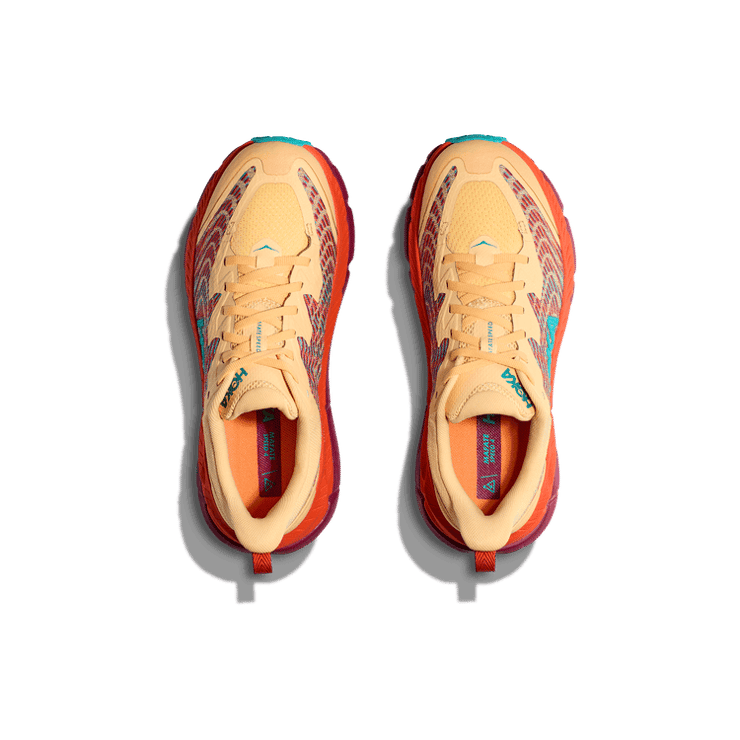 Hoka One One Mafate Speed 4 Orange Teal Angle 0