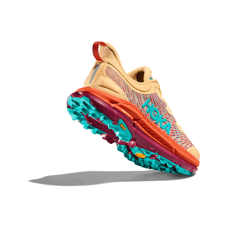 Hoka One One Mafate Speed 4 Orange Teal Angle 2