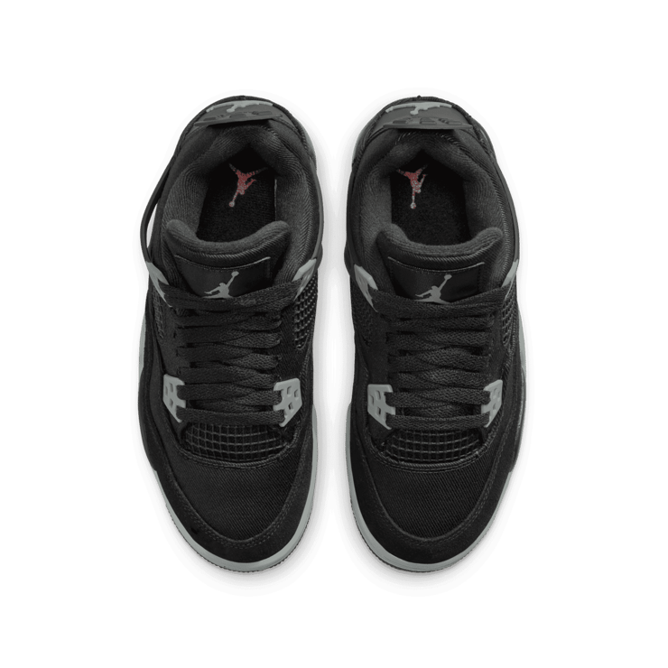 Air Jordan 4 Black Canvas (GS) Angle 1