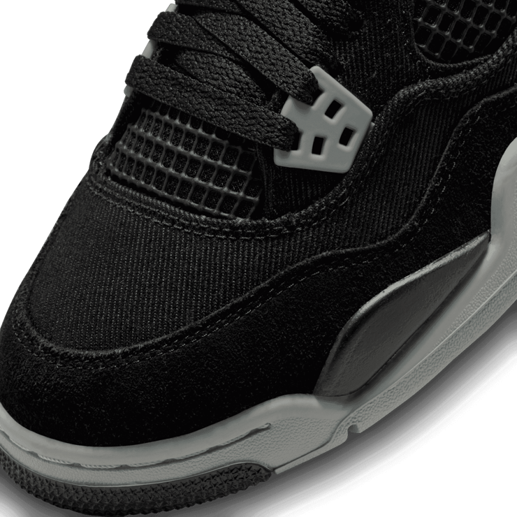 Air Jordan 4 Black Canvas (GS) Angle 4