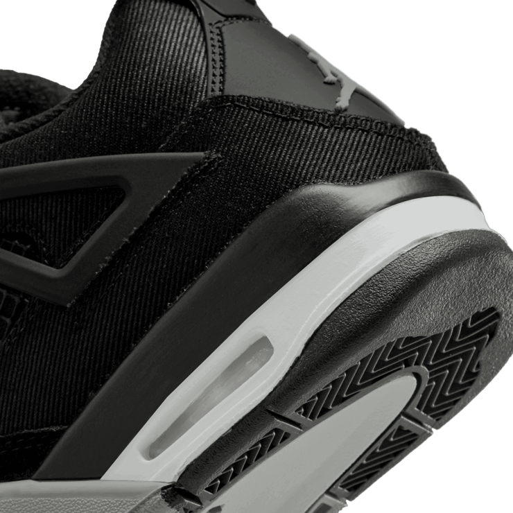 Air Jordan 4 Black Canvas (GS) Angle 5