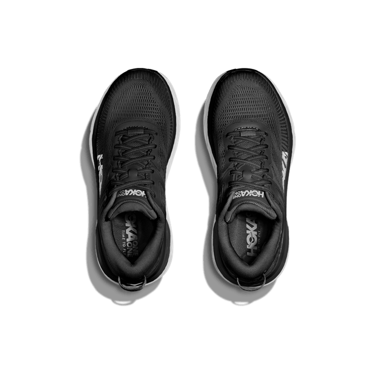 Hoka One One Bondi 7 Black White Angle 0