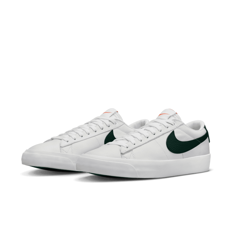 Nike SB Zoom Blazer Low GT Orange Label White Pro Green Angle 2