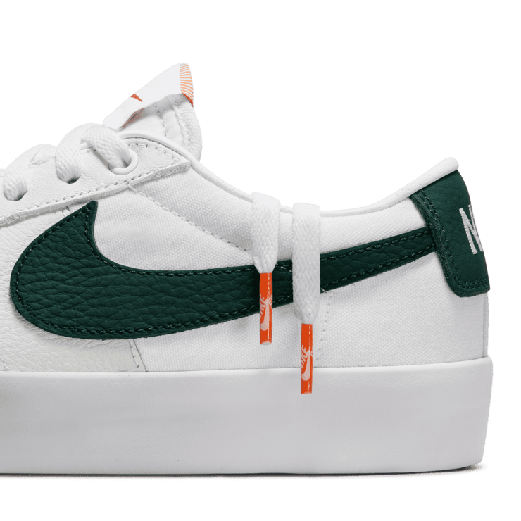 Nike SB Zoom Blazer Low GT Orange Label White Pro Green Angle 6