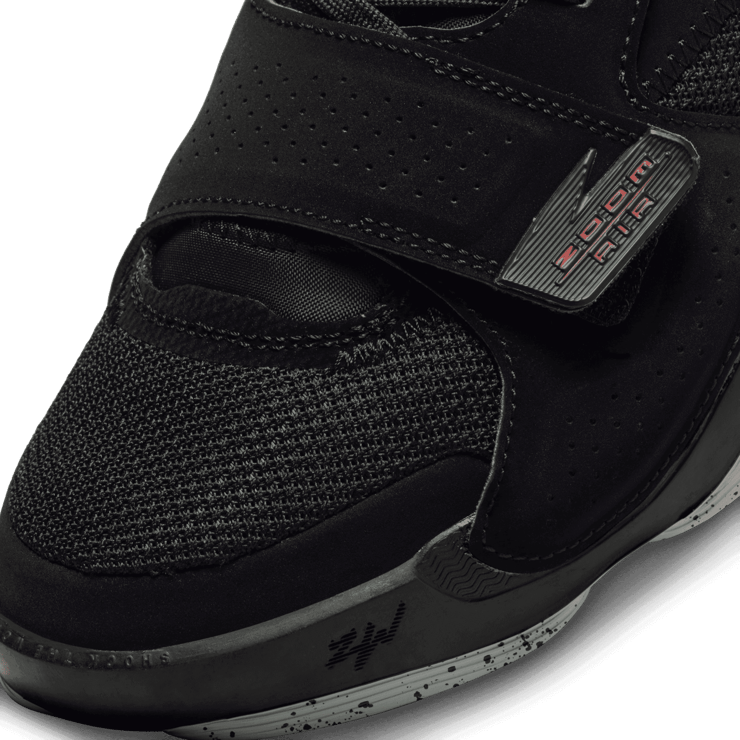 Jordan Zion 2 Black Light Smoke Grey Angle 4