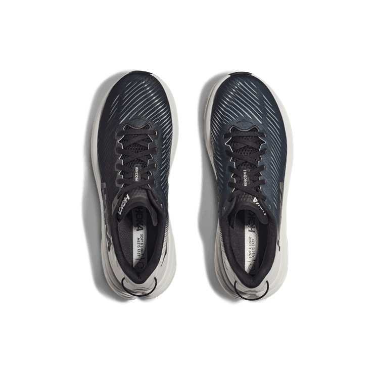 Hoka One One Rincon 3 Black White Angle 0