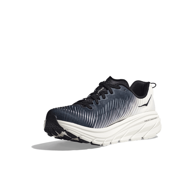 Hoka One One Rincon 3 Black White Angle 1