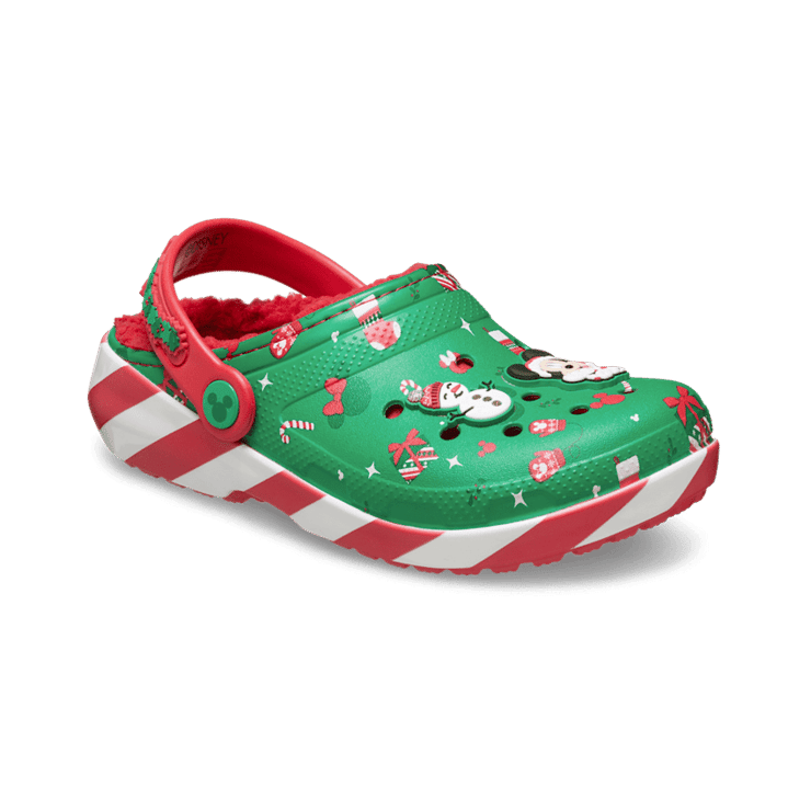 Crocs Lined Clog Disney Mickey Holiday (GS) Angle 3