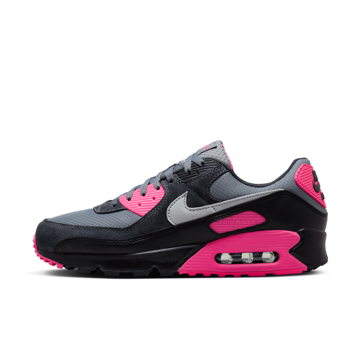 Nike Air Max 90 Wolf Grey Hyper Pink Angle 0